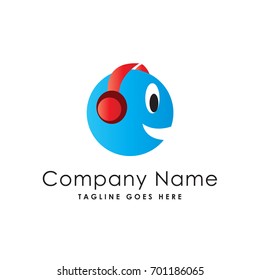 happy music logo template