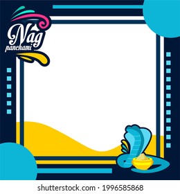 happy nag panchami festive twibbon frame template