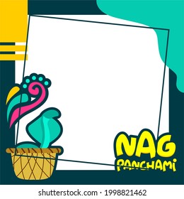 happy nag panchami festive twibbon frame template