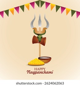 Happy nagpanchami celebration and background