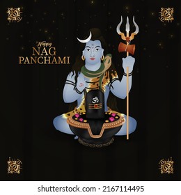 Happy nagpanchami indian festival design