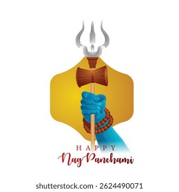 Happy nagpanchami indian festival design