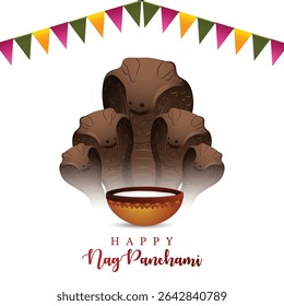 Happy nagpanchami indian festival design