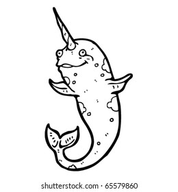 happy narwhal cartoon