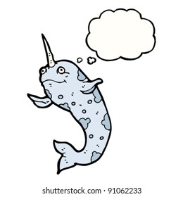 happy narwhal cartoon