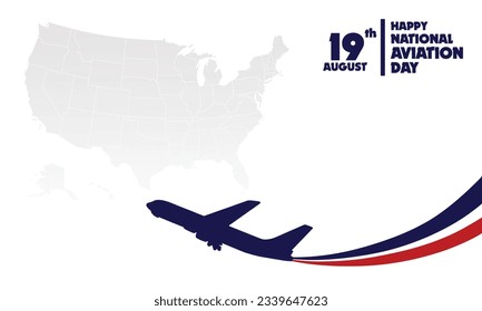 Happy National Aviation Day Vector Background, perfect for office, company, school, social media, advertising, printing and more