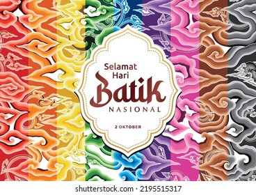 happy national batik day, october 2
 svg