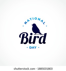 Happy National Bird Day Vector Design