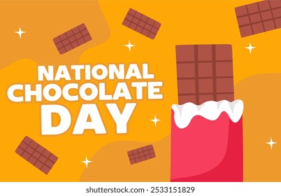 Happy National Chocolate Day with delicious chocolate