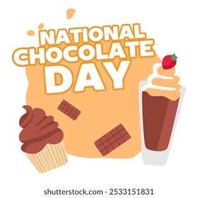 Happy National Chocolate Day with delicious chocolate