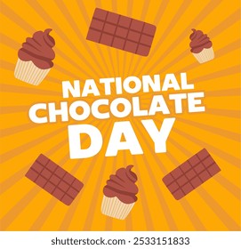 Happy National Chocolate Day with delicious chocolate