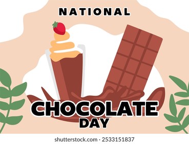 Happy National Chocolate Day with delicious chocolate