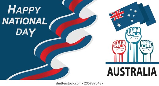 happy national day, Australia national day banner, australia national day celebration,.eps