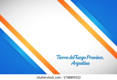 Fröhlicher Nationalfeiertag der Provinz Tierra del Fuego Argentinien mit klassischem Hintergrund