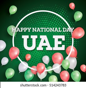 Happy National Day UAE. Vector Illustration. Celebration December. 2 in United Arab Emirates.