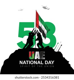 feliz dia nacional UAE.2º dezembro fundo. vetor abstrato ilustração design