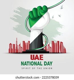 happy national day UAE.2nd  November background. abstract  vector illustration design