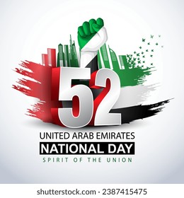 happy national day UAE.2nd  November background. abstract  vector illustration design