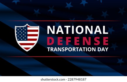 Happy National Defense Transportation Day Background Vector Illustration