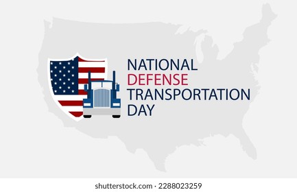 Happy National Defense Transportation Day Background Vector Illustration