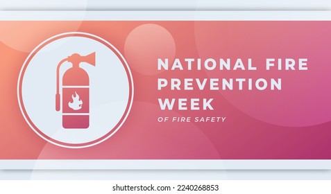 Happy National Fire Prevention Week Celebration Vector Design Illustration for Background, Poster, Banner, Advertising, Greeting Card