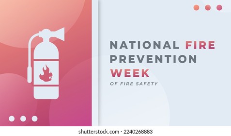 Happy National Fire Prevention Week Celebration Vector Design Illustration for Background, Poster, Banner, Advertising, Greeting Card