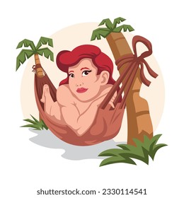 ilustración del vector del día de hamaca nacional feliz