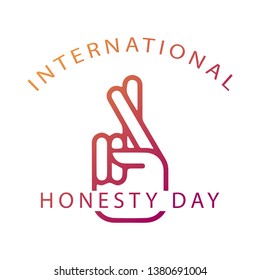 Happy National Honesty Day vector illustration 