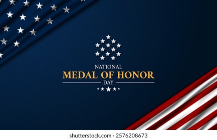 Happy National Medal Of Honor Day Design Background Illustration