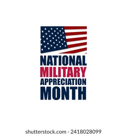 Happy National Military Appreciation Month Background Vector Illustration