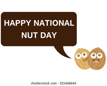 Happy national nut day cartoon version 3