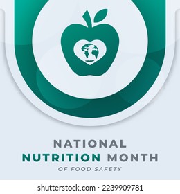 Happy National Nutrition Month Celebration Vector Design Illustration for Background, Poster, Banner, Advertising, Greeting Card