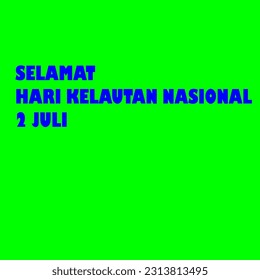 happy national ocean day july 2nd with green background