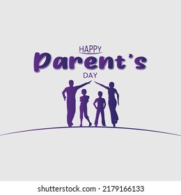 Happy National Parents Day Vector Illustration