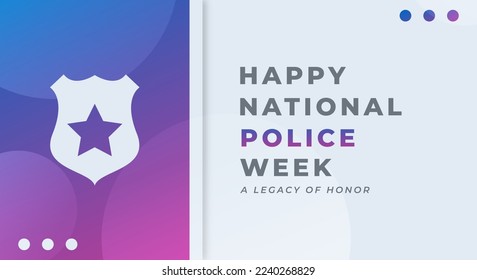 Happy National Police Week Celebration Vector Design Illustration for Background, Poster, Banner, Advertising, Greeting Card