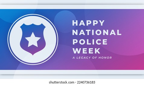 Happy National Police Week Celebration Vector Design Illustration for Background, Poster, Banner, Advertising, Greeting Card