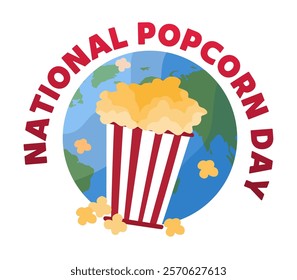 Happy National Popcorn Day with delicious popcorn