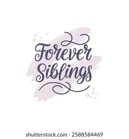 Happy national siblings day poster, banner template and typography design Happy national Siblings Day Text, April 10.