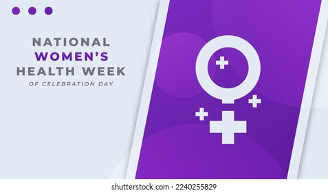 Happy National Women's Health Week Celebration Vector Design Illustration for Background, Poster, Banner, Advertising, Greeting Card