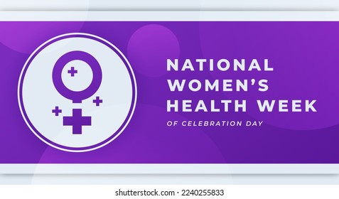 Happy National Women's Health Week Celebration Vector Design Illustration for Background, Poster, Banner, Advertising, Greeting Card