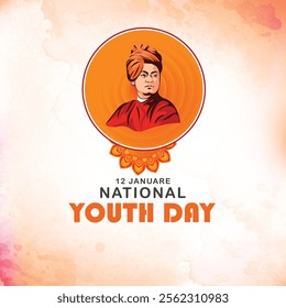 Happy National Youth Day Design Banner Free Vector. eps