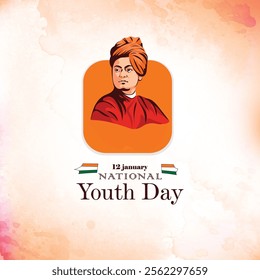 Happy National Youth Day. eps