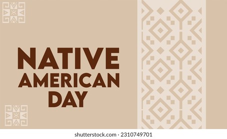 Feliz Día de los Nativos Americanos con hermosos antecedentes