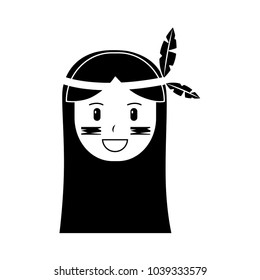 happy native american person icon image 