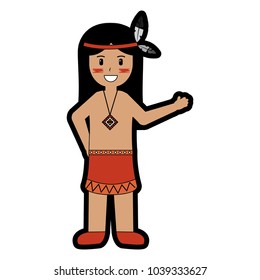 happy native american person icon image 