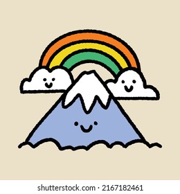 Happy nature graphic illustration vector art t-shirt design