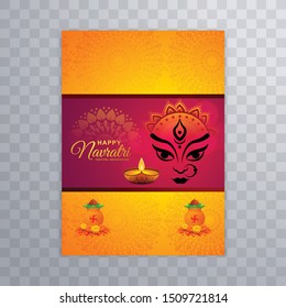 Happy Navratri Card Background template vector