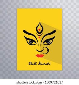 Happy Navratri Card Background template vector