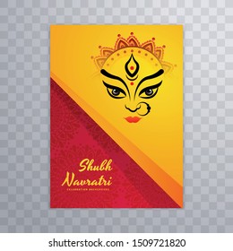 Happy Navratri Card Background template vector