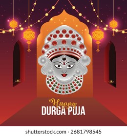 Diseño de fondo feliz de la celebración de Navratri